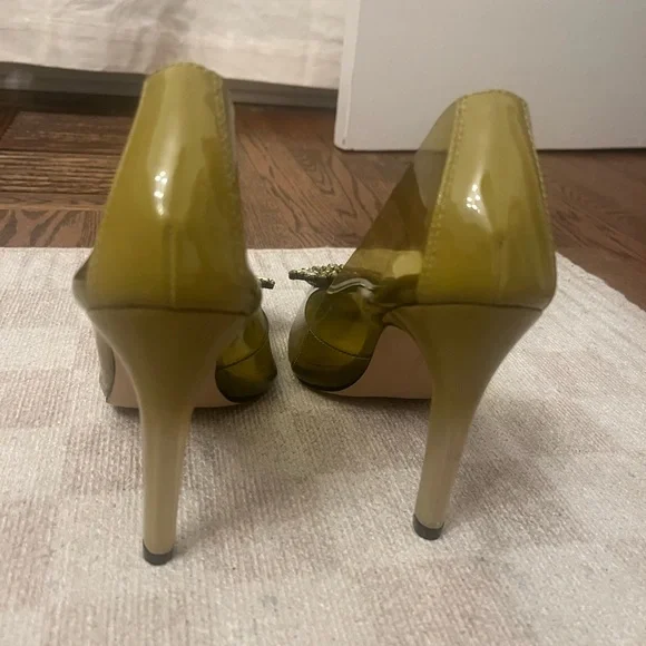 Good American Cinder F*cking Ella Olive Heels with Embellishment - Picture 7 of 10